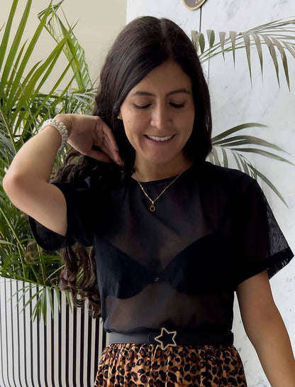 BLUSA LUXE NEGRA